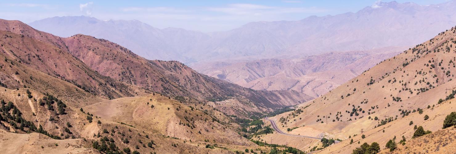 Kamchak pass in Usbekistan