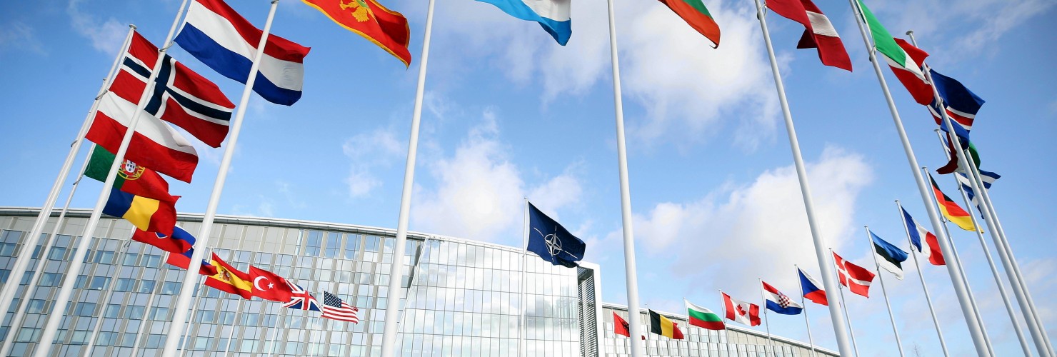 NATO alliance flags