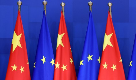 EU-China summit flags