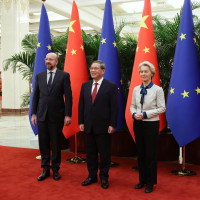 Charles Michel, Li Qiang, Ursula von der Leyen