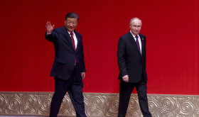 Xi Jinping and Vladimir Putin in Beijing, May 2024